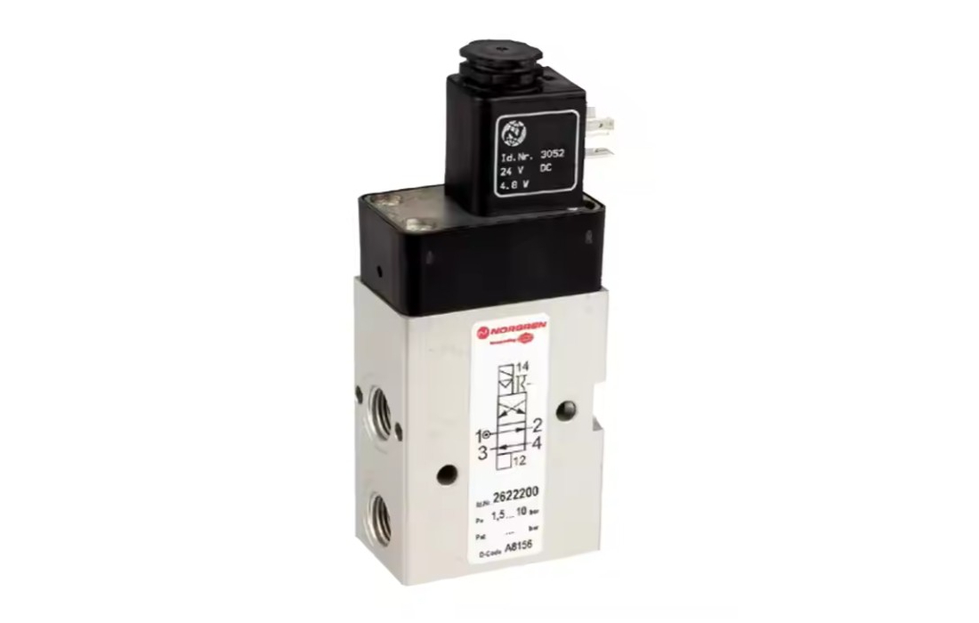 Norgren 26220 Indirect Solenoid Actuated Spool Valve