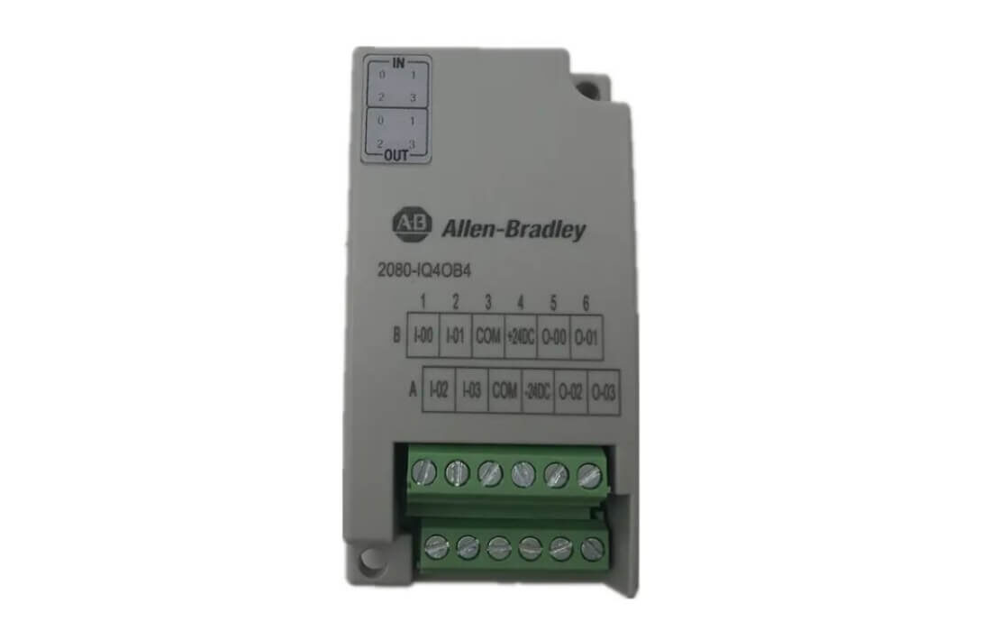 Allen Bradley Micro800 2080-IQ4OB4 PLC Unit