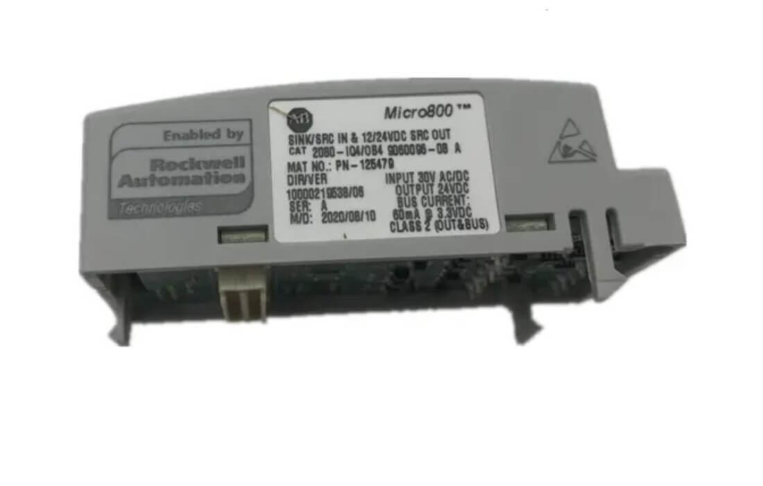 Allen Bradley Micro800 2080-IQ4OB4 PLC Unit