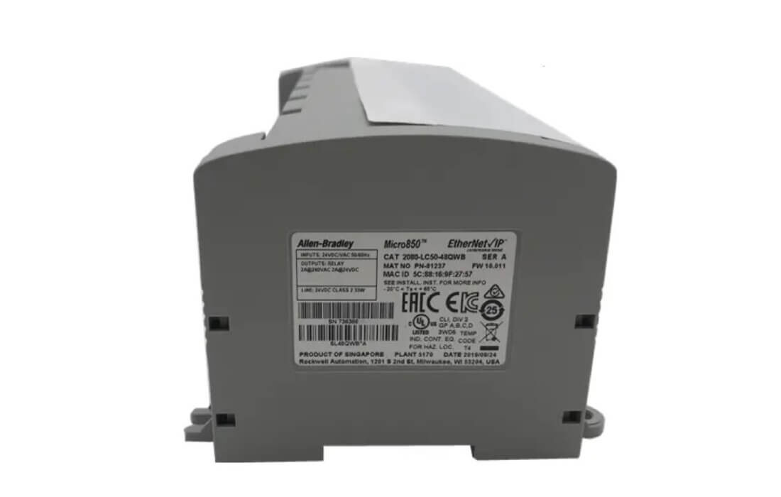 Allen Bradley Micro850 EtherNet IP 2080-LC50-48QWB