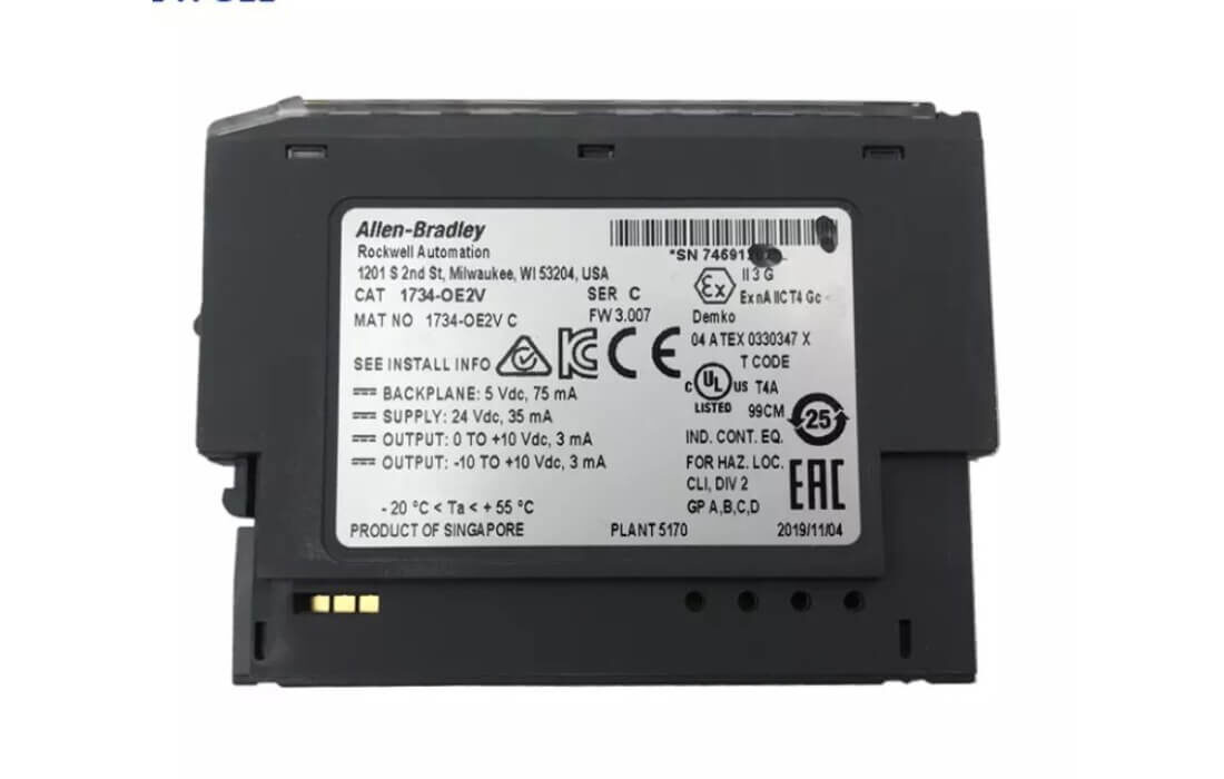 Allen Bradley Programmable Controller 1734-OE2V