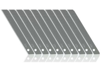 DELI NO. 2012 Utility Knife Blades, SK5 High Carbon Steel, 13-segment Snap-Off 9mm Replacement Cutter Blades