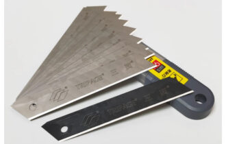 FD-09B Heavy-Duty 100 x 18 x 0.45mm 11-Segment Snap-Off Utility Knife Blades (Replacement Cutter Blades for Wallpaper, Box & Paper Cutting)