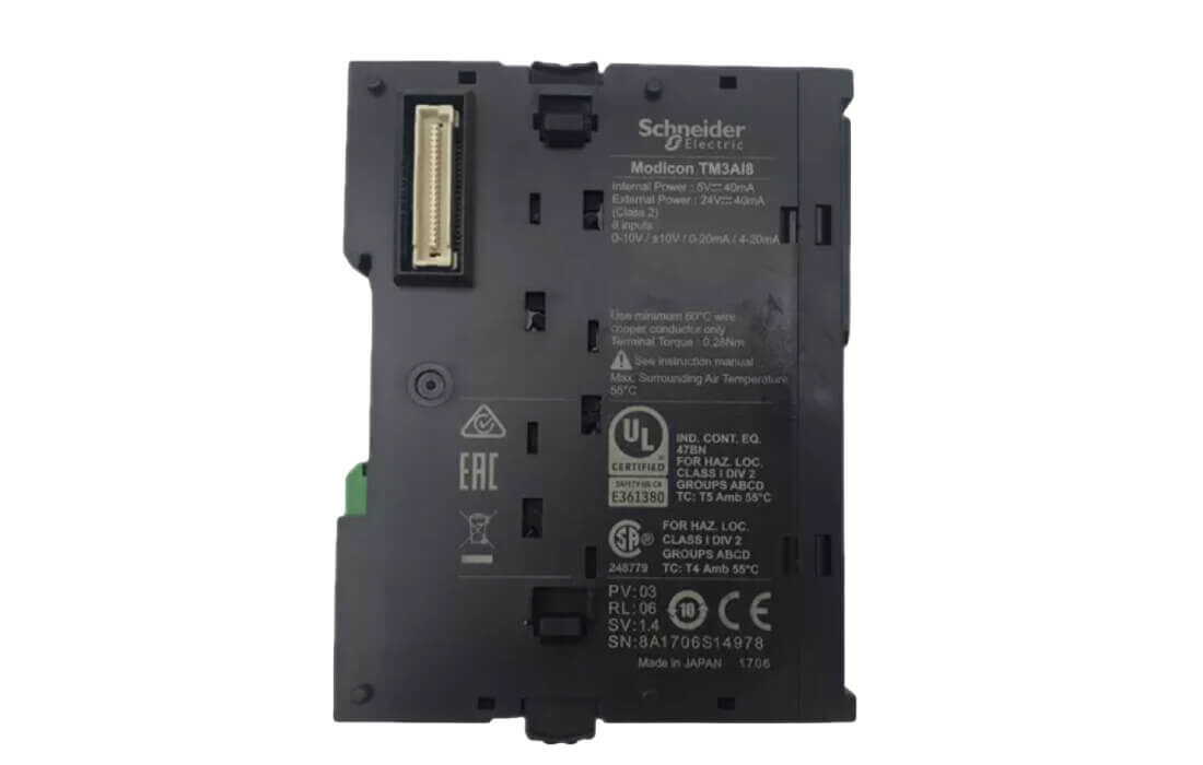 Schneider TM3AI8 - Analog input module, Modicon TM3, 8 inputs