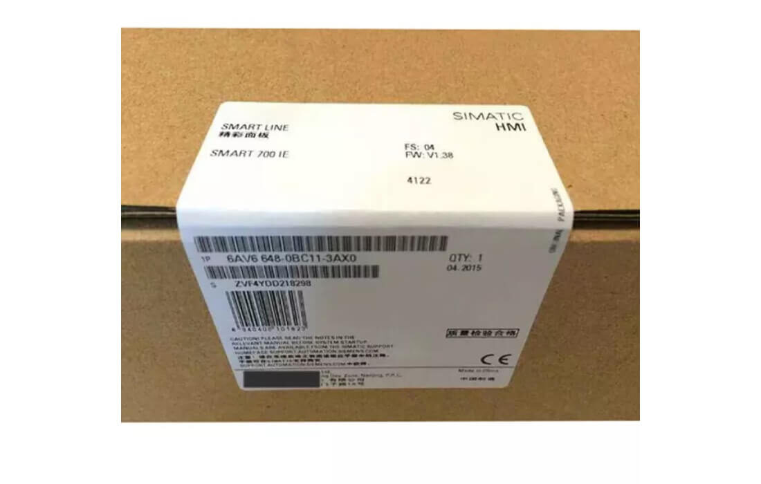Siemens 6AV6648-0BC11-3AX0 Simatic HMI Smart Line 700 IE Touchscreen Panel