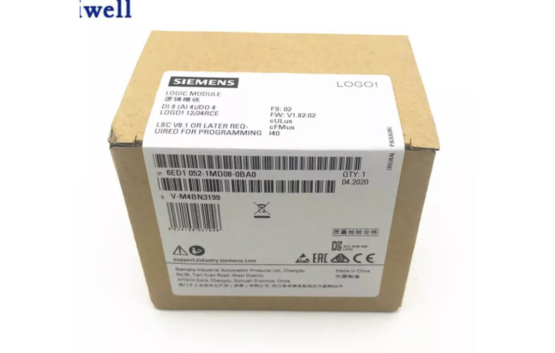 Siemens 6ED1052-1MD08-0BA0 Logic Module LOGO 1224RCE