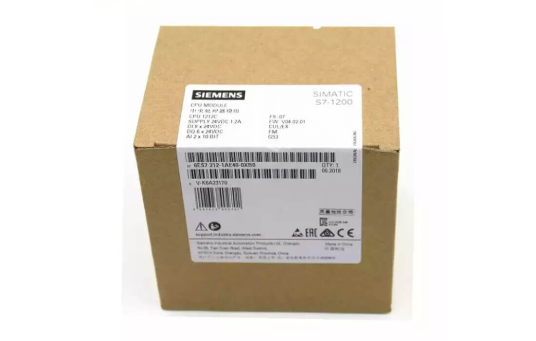 Siemens 6ES7212-1AE40-0XB0 SIMATIC S7-1200 PLC CPU Module
