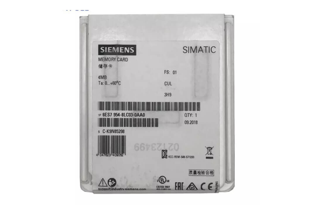 Siemens 6ES7954-8LC03-0AA0 Simatic Micro Memory Card