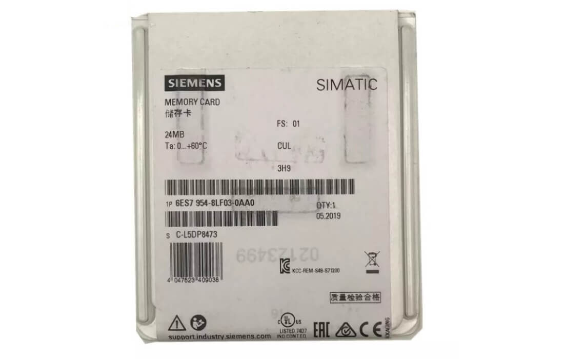 Siemens 6ES7954-8LF03-0AA0 SIMATIC S7 MEMORY CARD FOR S7-1X00 CPU