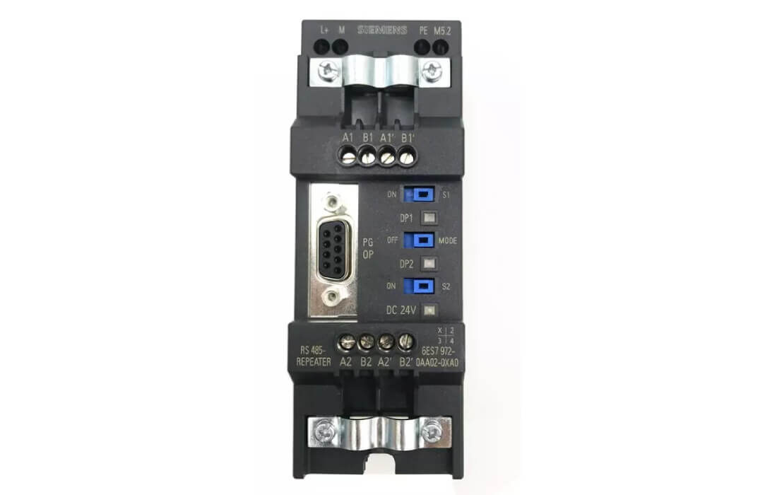 Siemens 6ES7972-0AA02-0XA0 Repeater SIMATIC ET200 RS 485