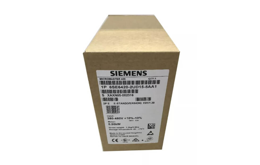 Siemens Frequency Converter 6SE6440-2UD31-5DA1 Mircro Master 420 15KW Inveter